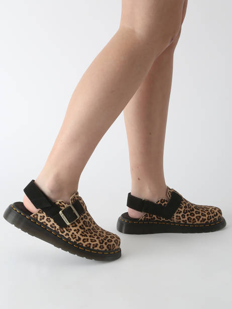 Slippers Jorge Iii Uit Leder Dr martens Zwart women 41088200 ander zicht 1