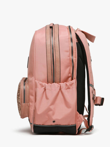 Rugzak 2 Compartimenten Cameleon Roze vintage fantasy SO40 ander zicht 2