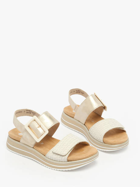 Sandalen Met Platformzool Uit Leder Remonte Wit accessoires 90 ander zicht 1