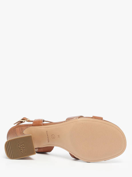Sandalen Met Hak Uit Leder Tamaris Bruin accessoires 44 ander zicht 4