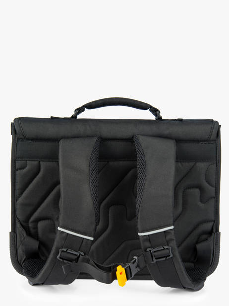 Boekentas Cedar 2 Compartimenten Stones and bones Zwart boys B ander zicht 4