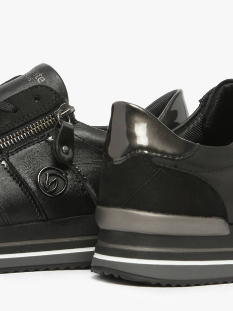 Sneakers Uit Leder Remonte Zwart women 4 ander zicht 3