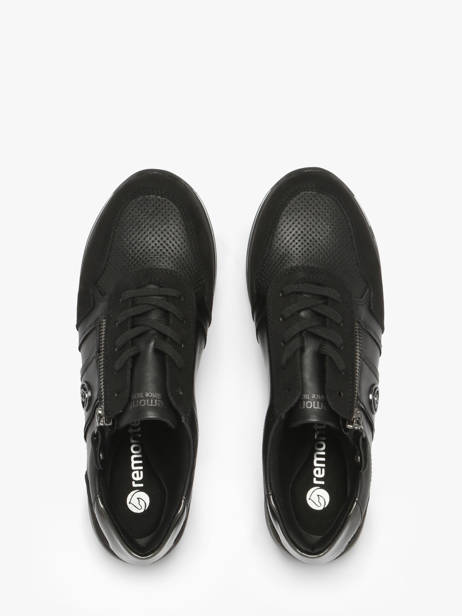 Sneakers Uit Leder Remonte Zwart women 4 ander zicht 4