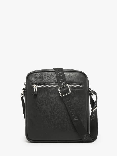 Cross Body Tas José Leder Arthur & aston Zwart thomas 2 ander zicht 3