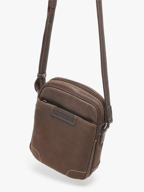 Cross Body Tas Joseph Leder Arthur & aston Bruin marco 8 ander zicht 1