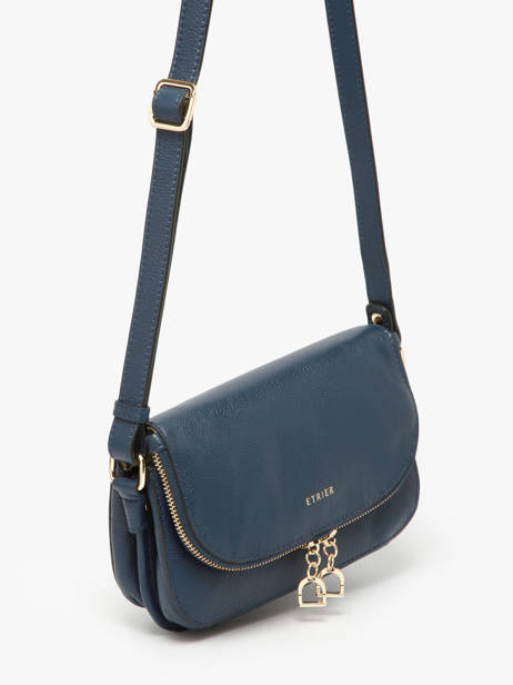 Cross Body Tas S Tradition Leder Etrier Blauw tradition ETRA059S ander zicht 2