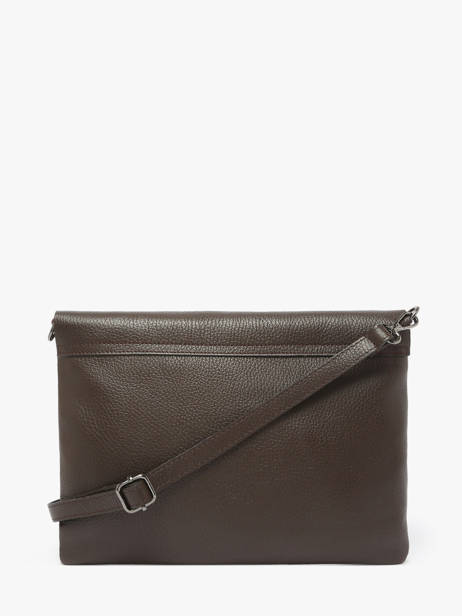 Cross Body Tas Caviar Leder Milano Bruin caviar CA21062 ander zicht 4