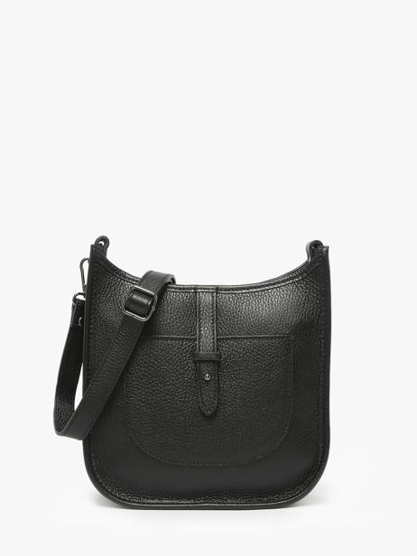 Cross Body Tas Caviar Leder Milano Zwart caviar CA25067