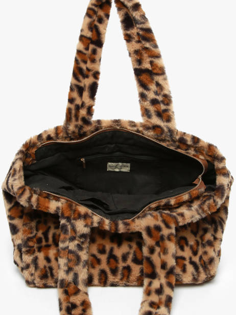 Schoudertas A4 Formaat Fur David jones Bruin fur CM7878 ander zicht 3