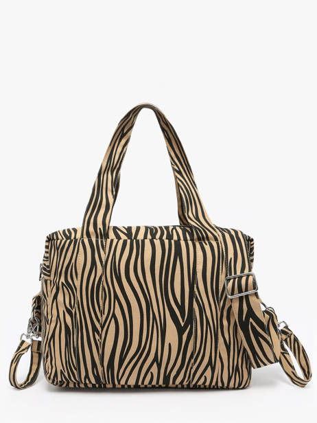 Handtas Mini Darcy Gerecycleerd Katoen Rivedroite Beige wild tribe MDARCWIL ander zicht 3