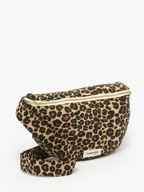 Belt Bag Custine Xl Gerecycleerd Katoen Rivedroite Bruin forever wild CUSTXFOR ander zicht 1