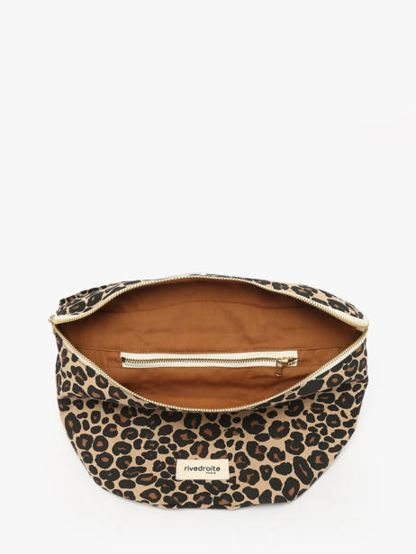 Belt Bag Custine Xl Gerecycleerd Katoen Rivedroite Bruin forever wild CUSTXFOR ander zicht 2