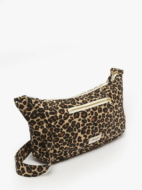 Cross Body Tas Mini Charlot Gerecycleerd Katoen Rivedroite Bruin forever wild MCHARFOR ander zicht 2