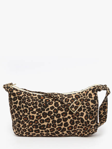 Cross Body Tas Mini Charlot Gerecycleerd Katoen Rivedroite Bruin forever wild MCHARFOR ander zicht 3