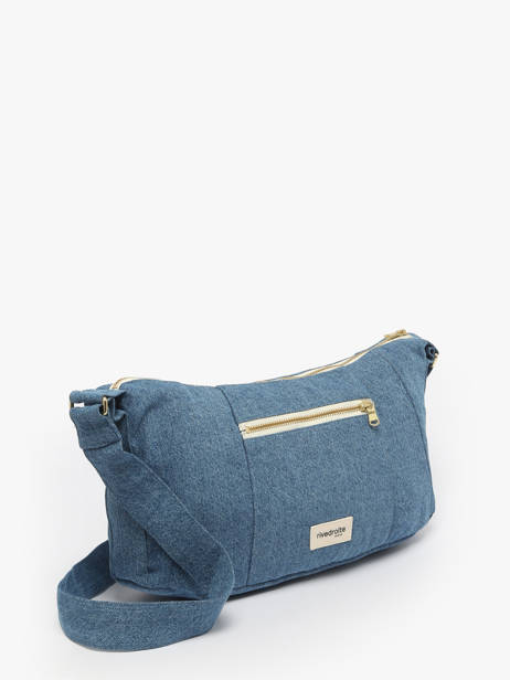 Cross Body Tas Mini Charlot Gerecycleerd Katoen Rivedroite Blauw timeless MCHARTIM ander zicht 1