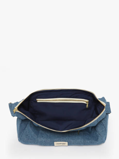 Cross Body Tas Mini Charlot Gerecycleerd Katoen Rivedroite Blauw timeless MCHARTIM ander zicht 2