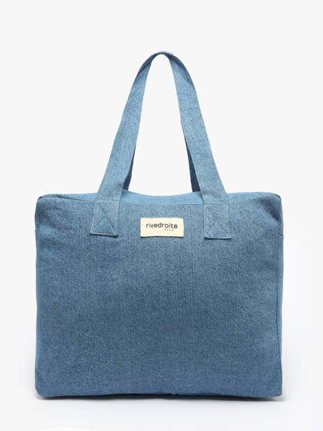 Schoudertas A4 Célestins Gerecycleerd Katoen Rivedroite Blauw timeless CELESTIM