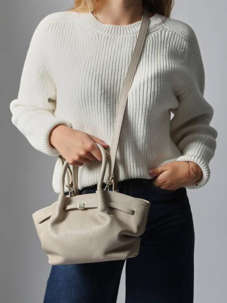 Handtassen Caviar Leder Milano Beige caviar CA25063 ander zicht 1