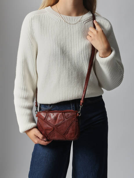 Schoudertas Heritage Leder Biba Bruin heritage DON1L ander zicht 1