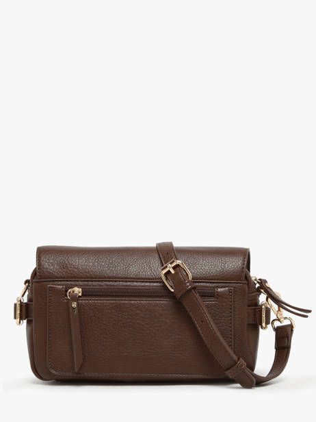 Cross Body Tas Zip Lulu castagnette Bruin zip YRONDE ander zicht 4