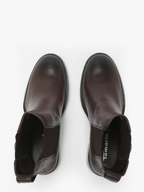 Enkellaarsjes Met Hak Uit Leder Tamaris Bruin women 45 ander zicht 4