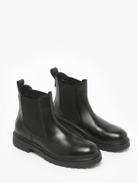 Chelsea Boots Uit Leder Tommy hilfiger Zwart women 8766BDS ander zicht 2