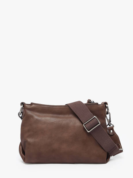 Cross Body Tas Vintage Leder Mila louise Bruin vintage 3864C ander zicht 3