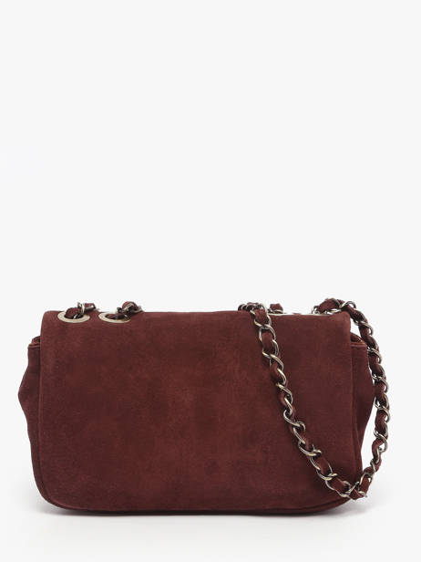Cross Body Tas Vintage Leder Mila louise Bruin vintage 23040V ander zicht 3