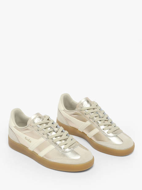Sneakers Uit Leder Gola Goud women CLB783 ander zicht 1