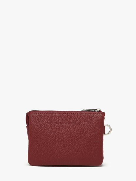 Portemonnee 2 Compartimenten Leder Nathan baume Rood original n 302N ander zicht 2