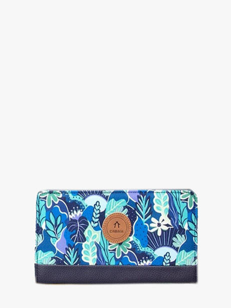Portefeuille L Manaus Cabaia Blauw anniversaire 10ans - WALL-10A