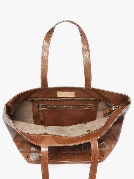 Schoudertas Le Cabas M In Gekreukeld Leder Vanessa bruno Bruin cabas cuir 82V40378 ander zicht 3