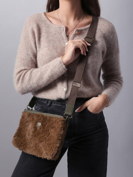 Cross Body Tas Doudou Le voyage en panier Groen doudou AHP253 ander zicht 1