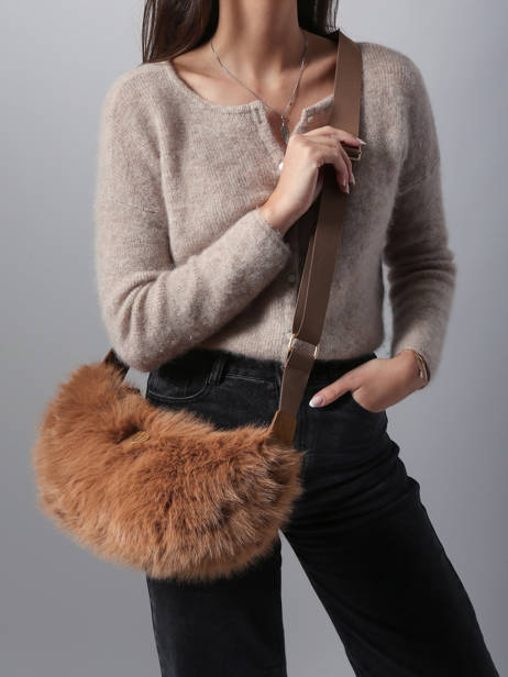 Cross Body Tas Doudou Bont Le voyage en panier Bruin doudou AHP261 ander zicht 1