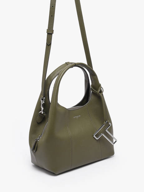 Handtas S Juliette Leder Le tanneur Groen juliette TJET1000 ander zicht 2