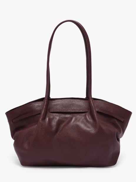 Schoudertas Caviar Leder Milano Rood caviar CA25062 ander zicht 4