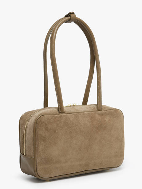 Schoudertas Velvet Caviar Leder Milano Beige velvet caviar VC25093 ander zicht 2