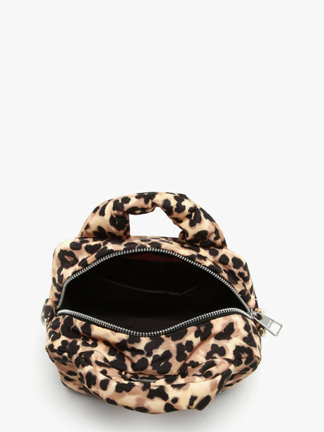 Cross Body Tas Feline Gerecycleerd Polyester Wouf Bruin feline BB250020 ander zicht 3