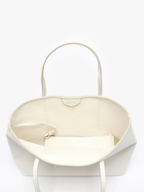 Schoudertas Coated Emblem Calvin klein jeans Wit coated emblem 4F3267G ander zicht 3