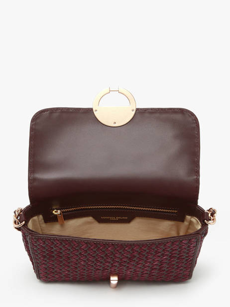 Cross Body Tas Moon Leder Vanessa bruno Violet moon 5V40533 ander zicht 3