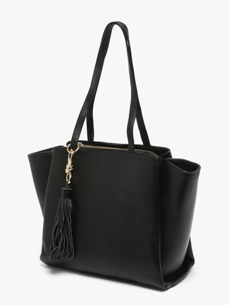 Schoudertas Helena Leder Francinel Zwart helena 22947 ander zicht 1