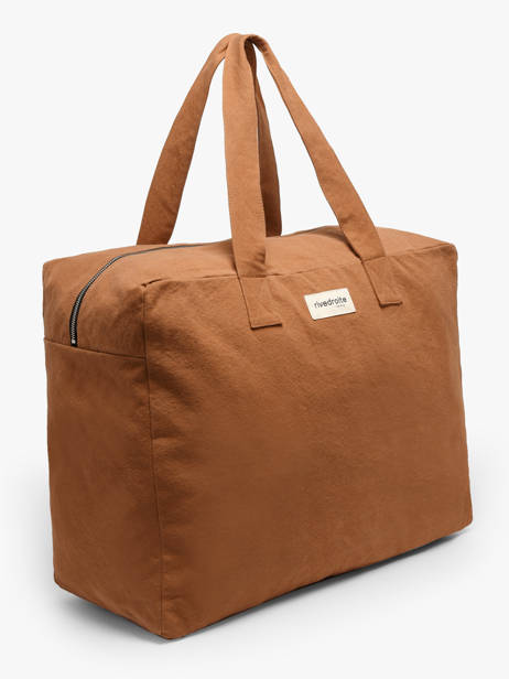 Schoudertas Timeless Katoen Rivedroite Bruin timeless ELZEVTIM ander zicht 1