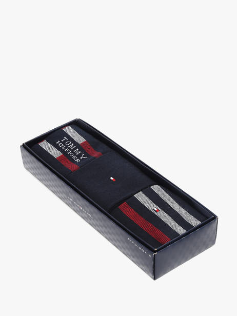 Herensokken 3 Paar Cadeaubox Tommy hilfiger Blauw socks 71235376 ander zicht 2