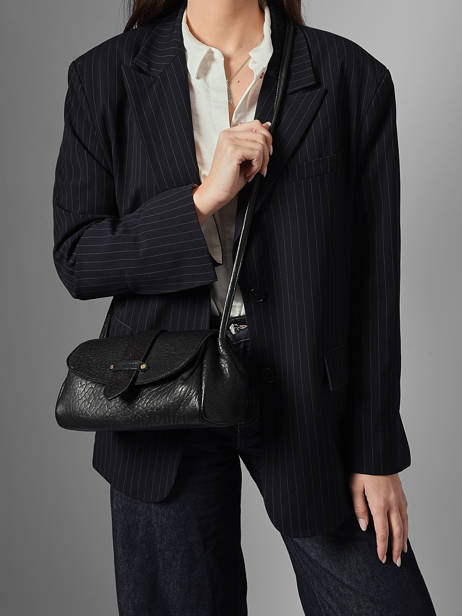 Cross Body Tas M Agnes Leder Etrier Zwart agnes EAGC205M ander zicht 1