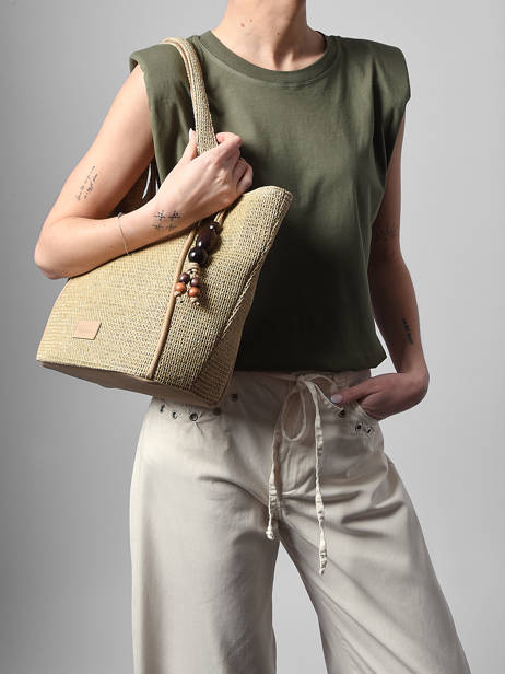 Schoudertas Crocus Estival Woomen Beige crocus estival WCRS07 ander zicht 1