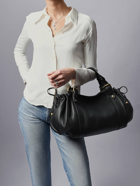 Schoudertas D Light Leder Gerard darel Zwart d light DDS01440 ander zicht 1