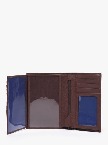 Verticale Portefeuille Charles Leder Le tanneur Bruin charles TCHA3312 ander zicht 2