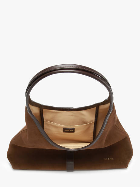 Schoudertas Vintage Leder Nat et nin Bruin vintage ROMEO ander zicht 3