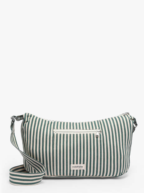 Cross Body Tas Spring Striped Katoen Rivedroite Groen spring striped MCHASTRI