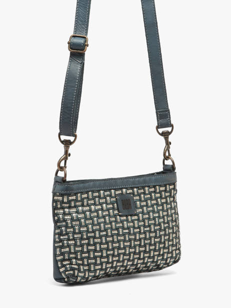 Cross Body Tas Heritage Leder Biba Blauw heritage KAB9L ander zicht 1